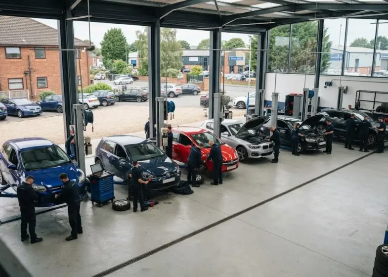 Garage chains competing in the UK automotive service market