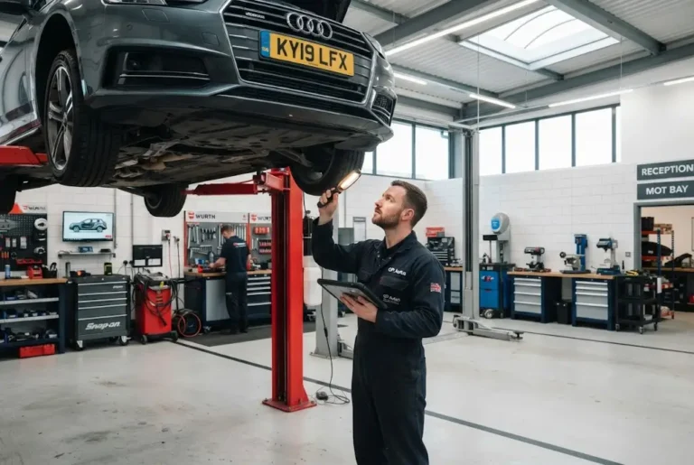 Auto repair services in a professional UK automotive workshop