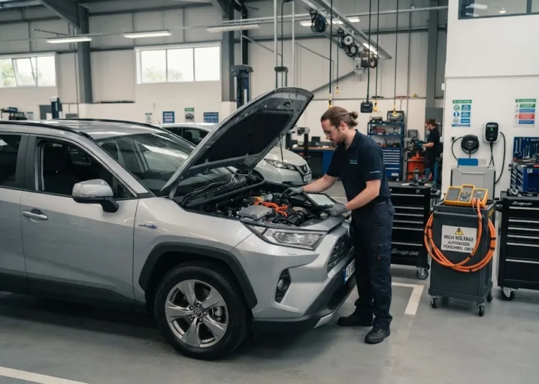 Hybrid services for EV servicing and electric vehicle maintenance in the UK