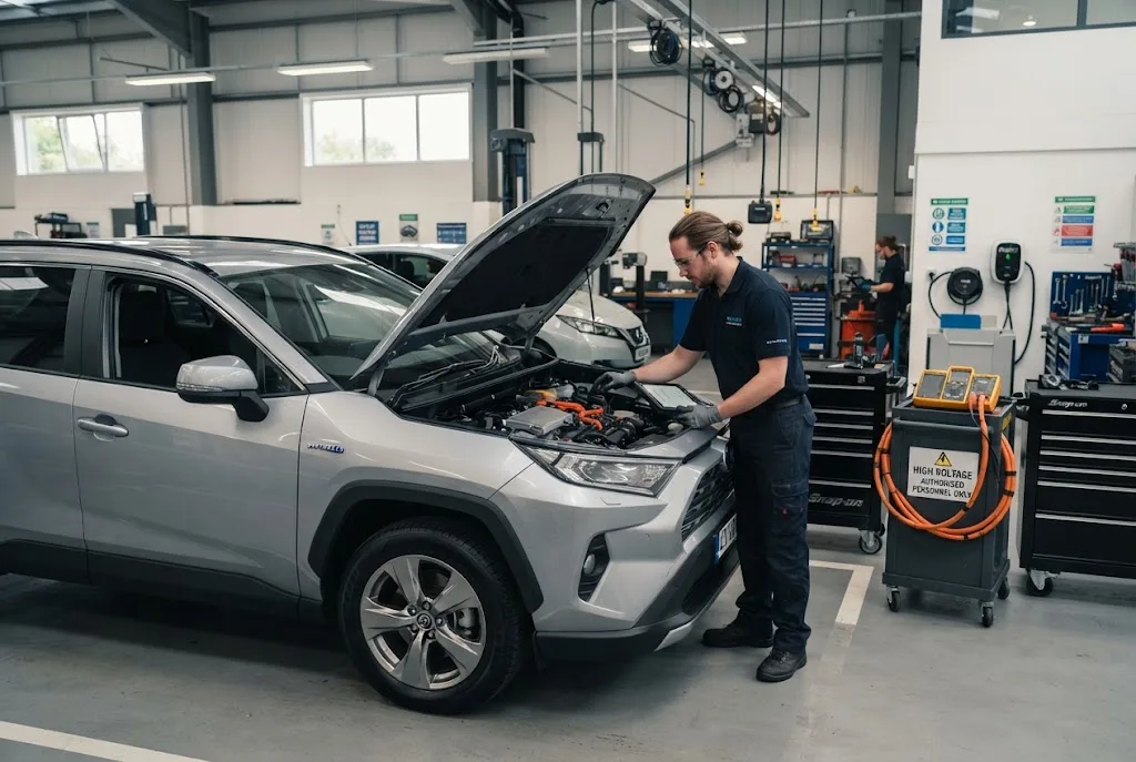 Hybrid services for EV servicing and electric vehicle maintenance in the UK